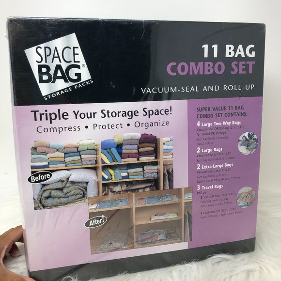 Storage Bags 11 Combo Set Vacuum Seal and Roll up - Picture 1 of 3